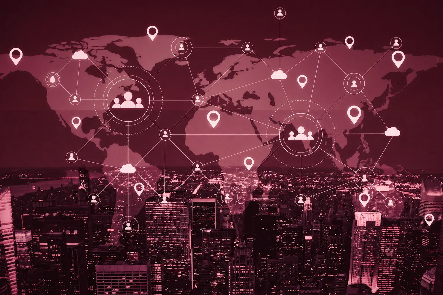 Global Trading Network Map